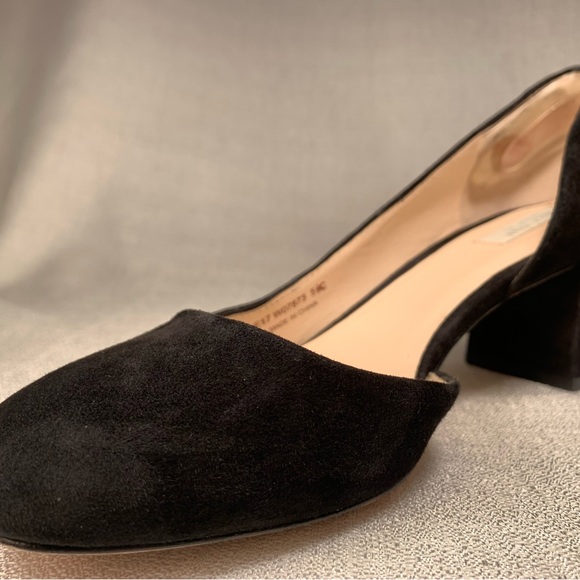Cole Haan black genuine suede block heels. Never worn. - Picture 4 of 13